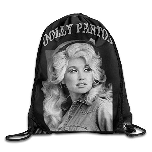 Dolly Parton Portrait Drawstring Backpack Sackpack Bag