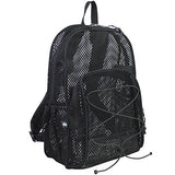 Eastsport Mesh Bungee Backpack, Black, One Size