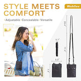 Travel Wallet, Foldable Neck Wallet Passport Holder with RFID Blocking, Concealable Neck Pouch Document Organizer for Women and Men to Keep Cash and Cards Secure - A Hit Travel Accessory for Family