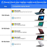 tomtoc 12.3 Inch 360° Protective Laptop Sleeve for Microsoft Surface Pro 6/5/4/3, Spill-Resistant