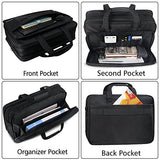 Large Briefcase for Men Women, 17 Inch Laptop Bag, Expandable Business Attache, Taygeer Water