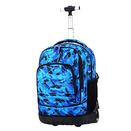 Flight Case Cabin Backpack On Wheels Hiking Trekking Camping Mountaineering Telescopic Handle