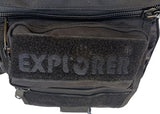 Explorer Multi-functional Tactical Messenger Bag Utility Pouch Sling Shoulder Pack, Black