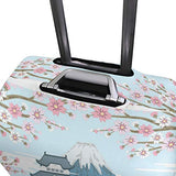 GIOVANIOR Japanese Cherry Blossoms Landscape Luggage Cover Suitcase Protector Carry On Covers