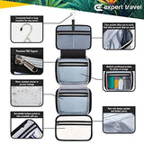 Hanging Travel Toiletry Bag for Men and Women | Makeup Bag | Cosmetic Bag | Bathroom and Shower Organizer Kit | Leak Proof | 2 Sizes - Large (34"x11") & XL Family Size (42"x13")