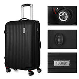 Fochier 3 piece Luggage Set Expandable Lightweight Spinner Suitcase with TSA Lock