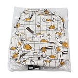 Finex Gudetama Lazy Egg Yolk White Canvas Popular Cute Costume Cartoon Casual Backpack with 15 inch Laptop Storage Compartment for College Student Daypack Travel Bag