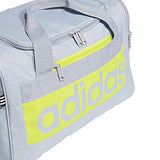 adidas Court Lite Duffel Bag, Halo Silver/Acid Yellow, One Size