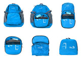 Outlander Packable Lightweight Travel Hiking Backpack Daypack (New Blue)