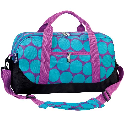 Wildkin Big Dots Aqua Overnighter Duffel Bag