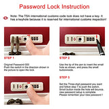 NZBZ Retro Suitcase Set Case Lady Trolley Case Waterproof Luggage TSA Password Box Cute Luggage (Cherry Red + Apricot, 20 inch + 28 inch)