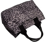 Tommy Hilfiger Women's Leopard Tote Bag Handbag (Black / Grey)