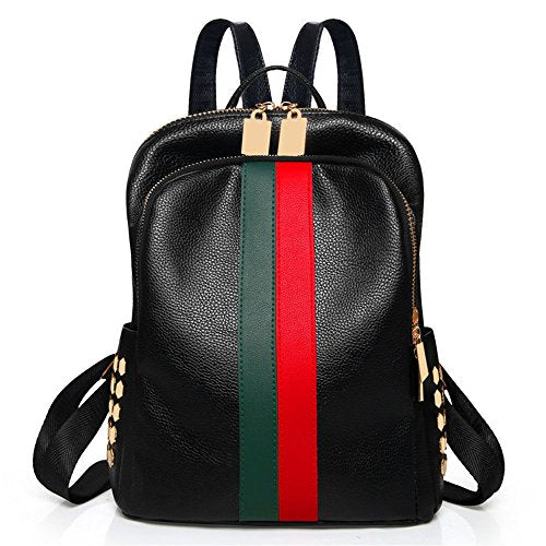 Buy Handmade Full-leather Backpack Green & Black Leather Online in India -  Etsy