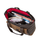 Token Bags Waxed Montague Tote Bag, Dark Brown, One Size