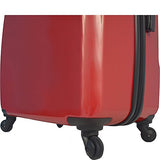 Mia Toro Italy Fibre Di Carbonio Moderno Hardside 28 Inch Spinner Luggage, Red