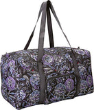 Vera Bradley Women's Packable Duffel Bag Lavender Bouquet One Size