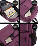 Laptop Backpack, Clothink College School Backpack with USB Charging Port, Lightweight Casual Travel