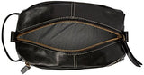 Timberland Men'S Rugged Wash Leather Travel Kit, Black