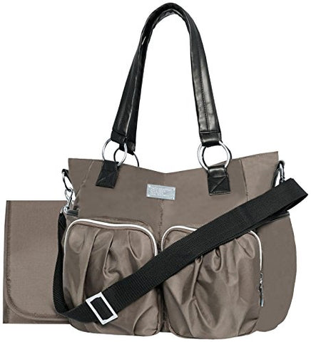 Wendy Bellissimo Main Squeeze Shirred Pocket Tote - Taupe