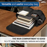 United States Marine Corps Army Heavyweight Canvas Messenger Shoulder Bag in Black & White