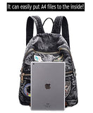 Saierlong Women'S And Girl'S Denim Hiking Daypacks Jeans Satchel Travel Backpack (Black)