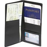 Royce Leather Executive Travel Passport Document Wallet In Genuine Leather, B...