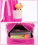 Efree Cute Cat Face Bow Diamond Bling Waterproof Pink School Backpack Girls Book Bag (Medium, Rose)