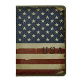 Zlyc Vintage Novelty Pu Leather Travel Wallet Passport Holder Case Waterproof Cover, Us National