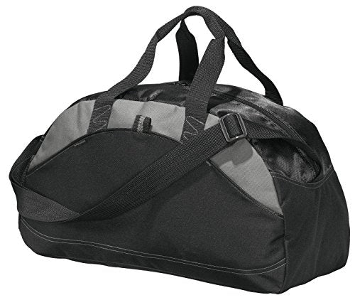 Port & Company Luggage-And-Bags Improved Small Contrast Duffel Osfa Black
