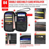 Bigcardesigns Passport Holder Travel Wallet Wrist & Shoulder Strap Dogs Print