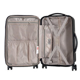 Olympia Luggage Titan 3 Piece Spinner Hardside Set, Black, One Size