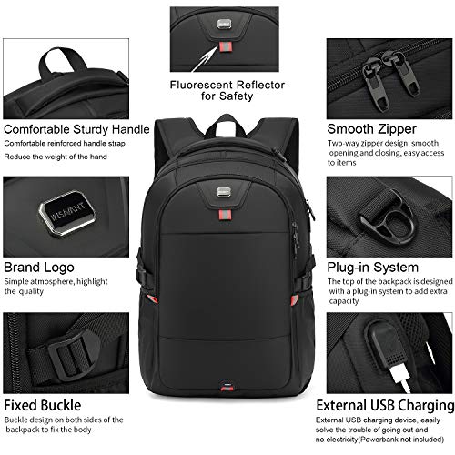 best 17-inch laptop backpack for college DUSLANG 17 Inch Travel Water Resistant Backpack for Women Laptop Bag with USB Charging Port and Clear Toiletry Bag Work Backpack,Beige A : Electronics NEGZHI Laptop Backpacks 17.7 Inch