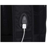 Kenneth Cole Reaction Top Zip Laptop with USB Port (RFID) Backpack, Black One Size