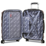 Dejuno Logan 3-Piece Hardside Spinner Combination Lock Luggage Set, Burgundy