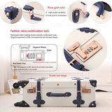 Unitravel Hardside Spinner Luggage Sets Travel Vintage Suitcase Set 3 Pieces