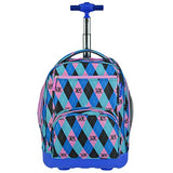 Pacific Gear Treasureland Polycarbonate Molded Ultralight Rolling And Shoulder Backpack,