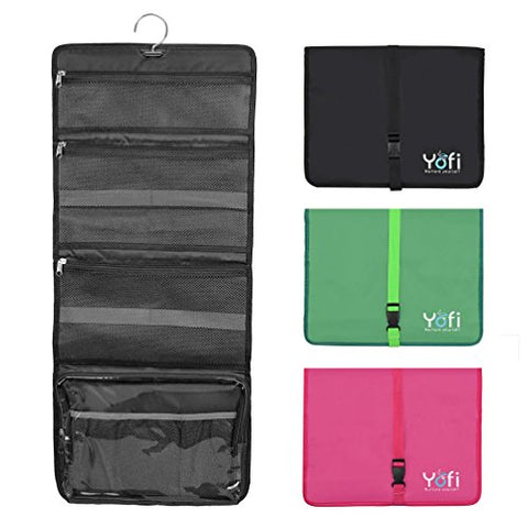 Hanging Toiletry Bag By Yofi Nurture Yourself: Organizer For Cosmetics, Makeup, Jewelry,