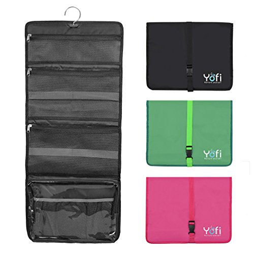 Hanging Toiletry Bag By Yofi Nurture Yourself: Organizer For Cosmetics, Makeup, Jewelry,