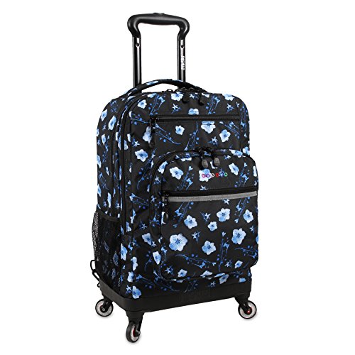 J World New York Women'S Moonslider Spinner Fashion Backpack, Night Bloom, One Size