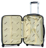 Dejuno Impact Hardside 3-Piece Spinner Luggage Set, Black