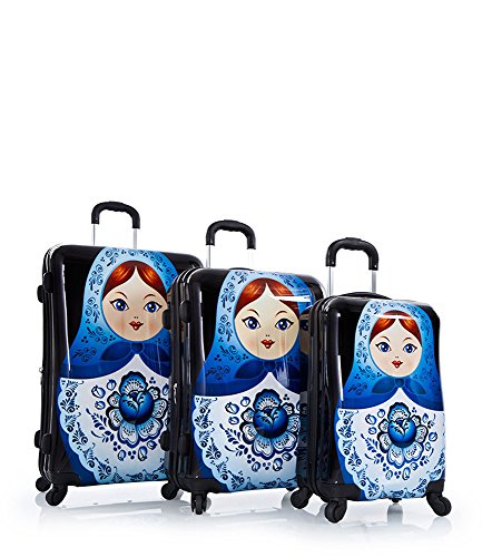 Heys Fashion Spinner 3 Piece Hardside Luggage Set, Russian Dolls