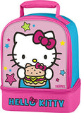 Thermos Dual Compartment Lunch Kit, Hello Kitty (Colors May Vary)