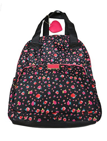 Betsey Johnson Women'S Backpack, Black/Multi Floral