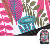 Hcc& Portable Travel School Wheeled Backpack, Carry-On Luggage With Anti-Theft Zippers Rolling