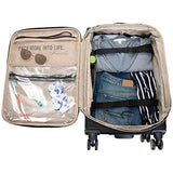 Kenneth Cole Reaction Women's Chelsea Luggage Chevron Softside 8-Wheel Spinner Expandable Suitcase Collection, Black, 2pc Bundle (Carry On+Backpack)