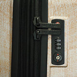 Mia Toro Italy Macchiolina Polish Hardside 26 Inch Spinner, Silver