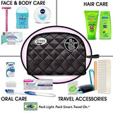 Convenience Kits International Women's Premium 15-Piece Assembled Kit with Travel Size Necessities, Featuring: Fructis Hair Prodcuts