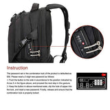 Cross Gear Office Business Computer Backpack with USB Charging Port, Laptop Compartment, Anti Theft
