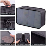 Packing Cubes for Travel Accessories Compression Luggage Organizer with TSA Approved Toiletry Bag (5-Pack)