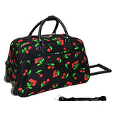 World Traveler 21-Inch Rolling Duffle Bag, Cherry